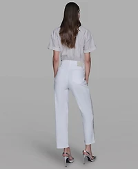 Karl Lagerfeld Paris Women's Stripe Detail Jeans