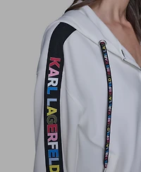 Karl Lagerfeld Paris Women's Logo Detail Jacket