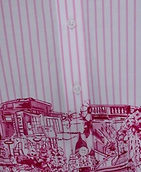 Karl Lagerfeld Paris Women's Printed High-Low Shirt