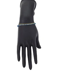 Unwritten Heart Carnelian Stone, Dyed Stone Beads Beaded Chain Double Strand Bracelet