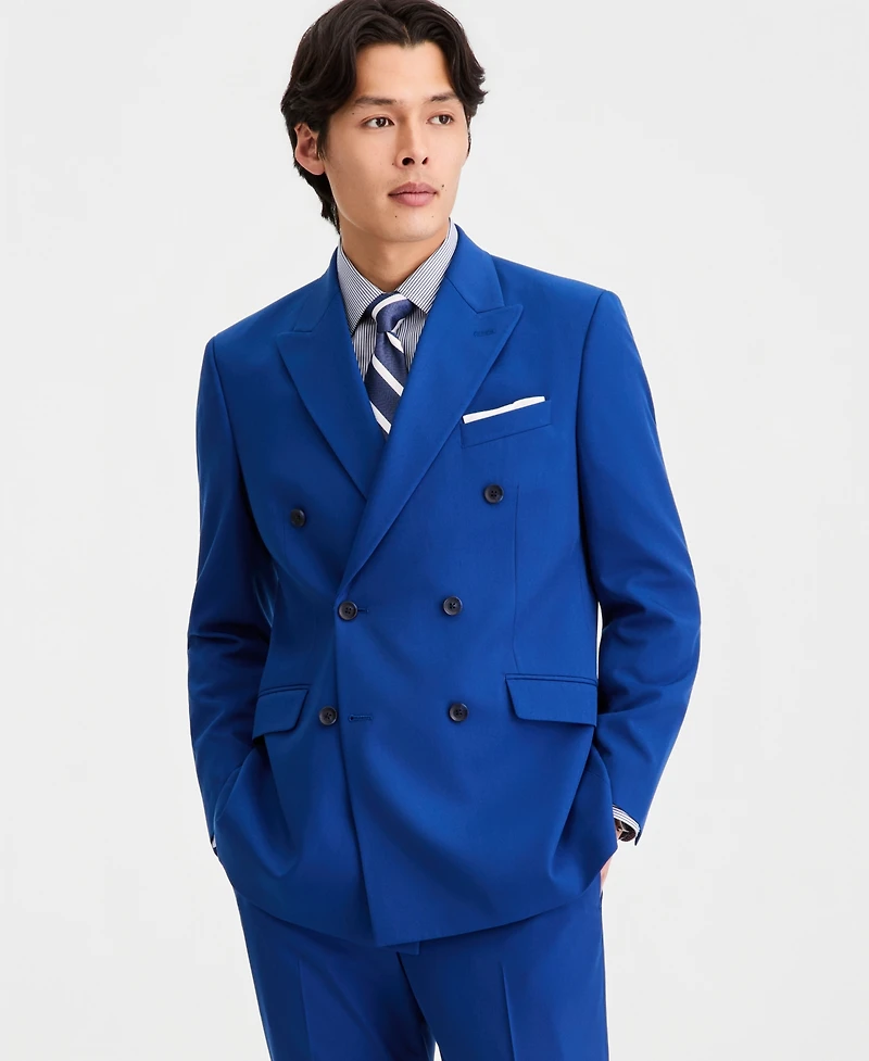 Kenneth Cole Reaction Men's Double-Breasted Slim-Fit Nested Suit