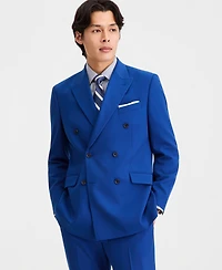 Kenneth Cole Reaction Men's Double-Breasted Slim-Fit Nested Suit