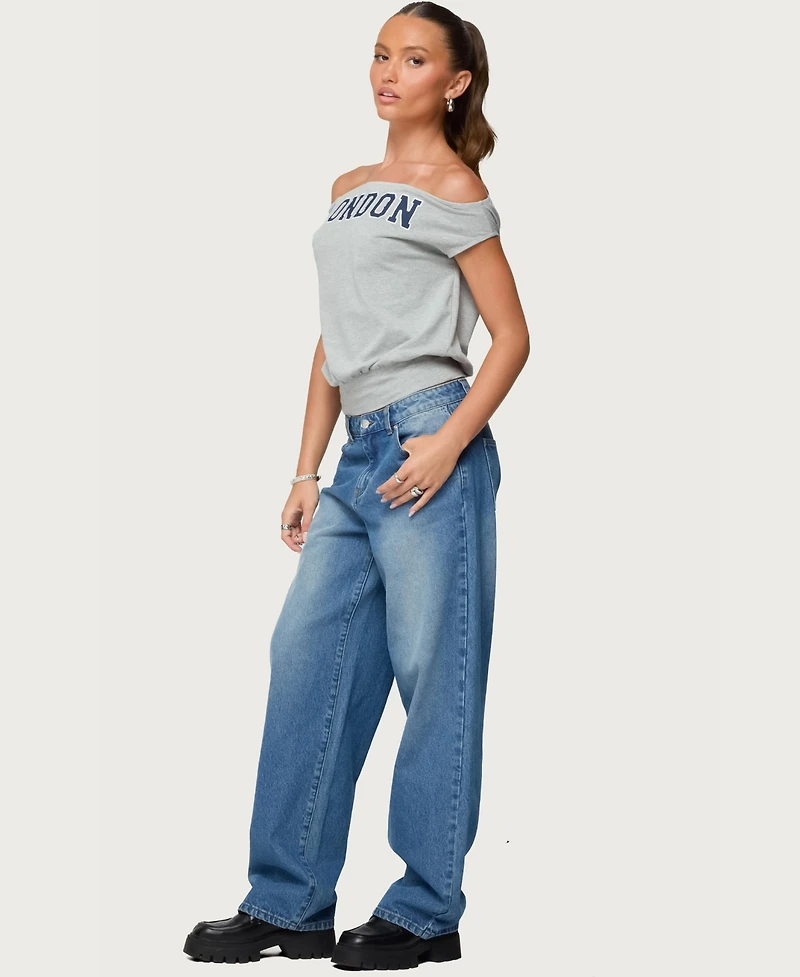 Edikted Women's So London Off Shoulder Top