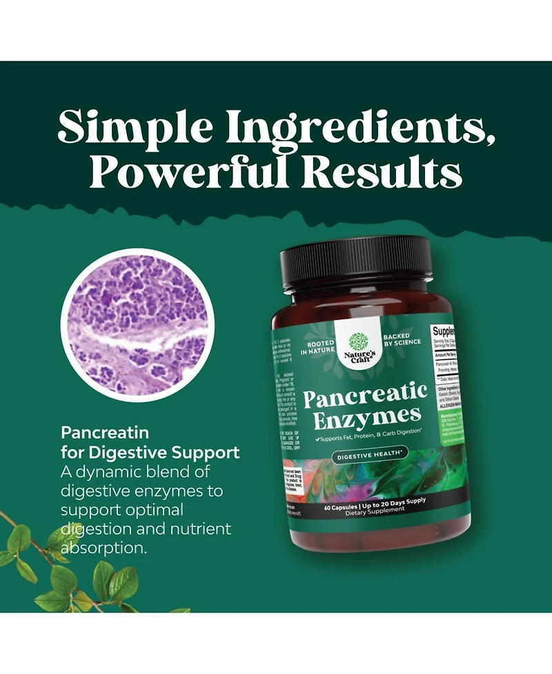 Pancreatic Enzymes Capsules, 60ct