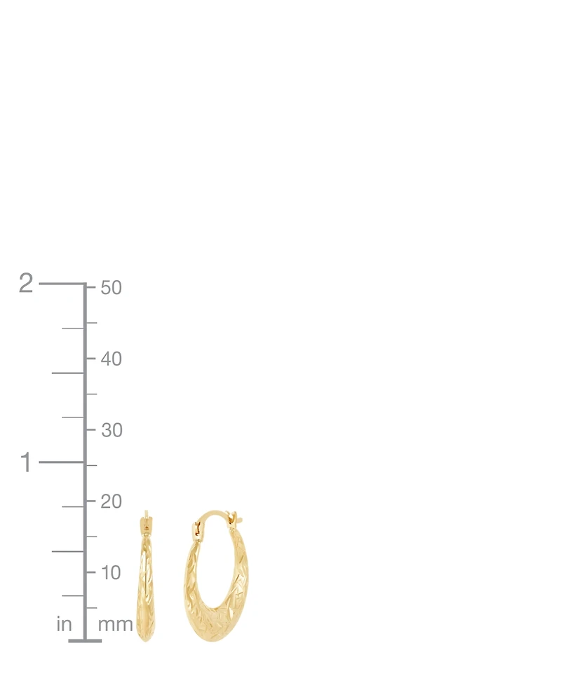 Macy's Round Hoop Earrings in 14K Yellow Gold