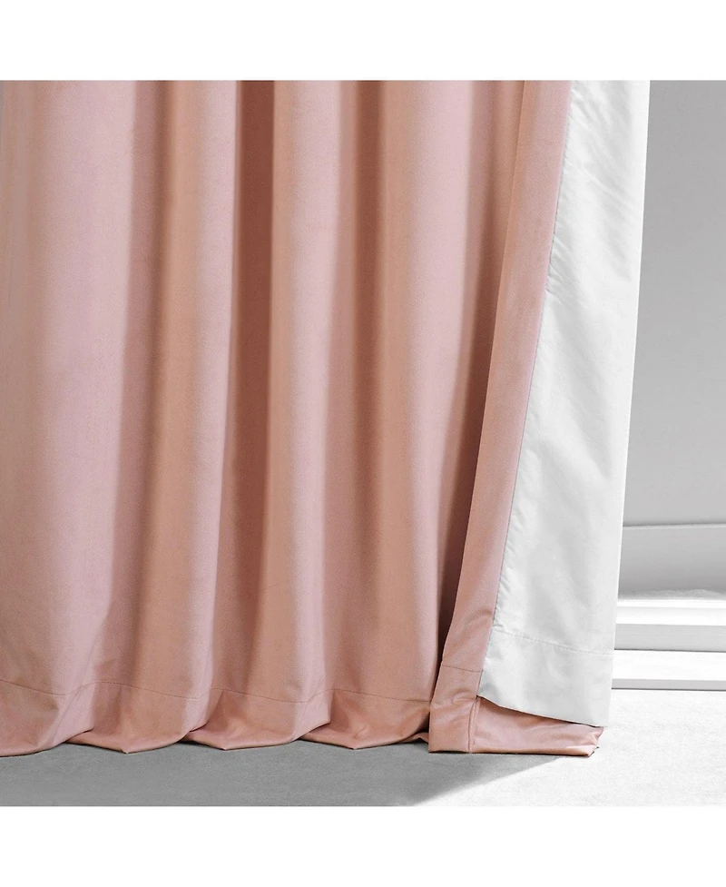 Half Price Drapes Apricot Blossom Signature Plush Velvet Hotel Blackout Curtain