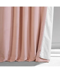 Half Price Drapes Apricot Blossom Signature Plush Velvet Hotel Blackout Curtain