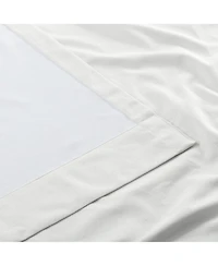 Half Price Drapes Starlight Off White Thermal Cross Linen Weave Blackout Curtain