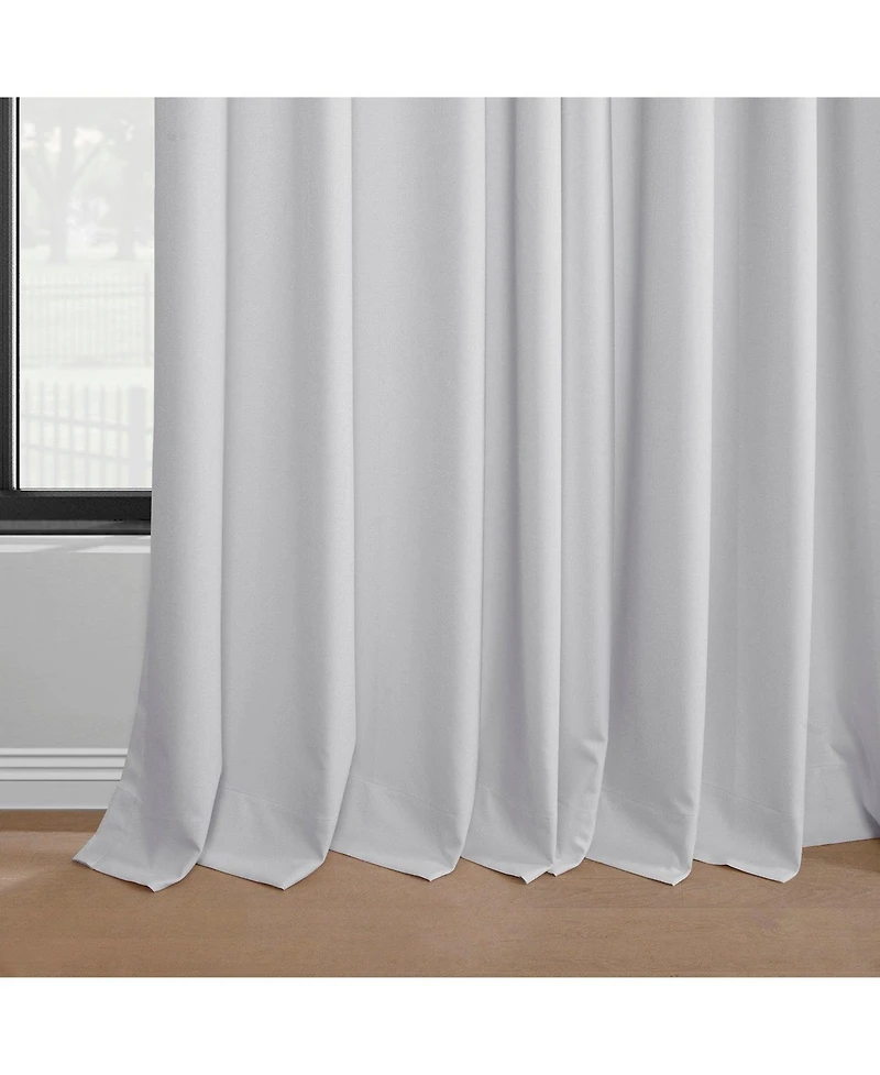 Half Price Drapes White Grommet Performance Linen Hotel Blackout Curtain