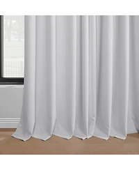 Half Price Drapes White Grommet Performance Linen Hotel Blackout Curtain