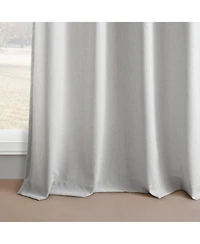 Half Price Drapes Off White Simply Faux Linen Curtain Pair (2 Panels