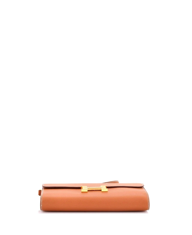 Pre-Owned Hermes Constance To Go Wallet Evercolor