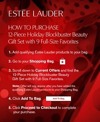 20 Off 12 Pc. Holiday Set Now Only 72 With Any Estee Lauder Purchase A 625 Value