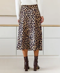 Cupshe Women's Sassy Spots Animal Print Midi Skirt