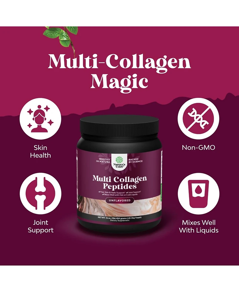Nature's Craft Collagen Peptide Powder, 1lb