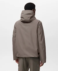 Mango Men's Water-Repellent Thermolite Hooded Jacket