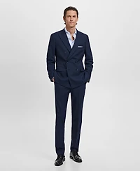 Mango Men's Monaco Double-Breasted Slim-Fit Suit Blazer