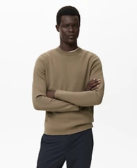 Mango Men's Medium-Knit Regular-Fit Sweater