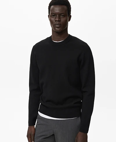 Mango Men's Medium-Knit Regular-Fit Sweater