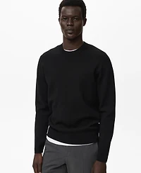 Mango Men's Medium-Knit Regular-Fit Sweater