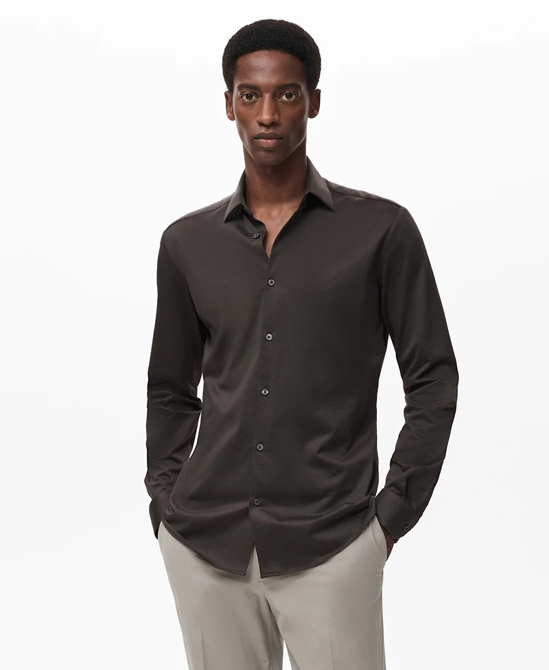 Mango Men's Comfort Stretch Non-Iron Shirt