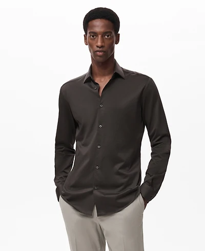 Mango Men's Comfort Stretch Non-Iron Shirt