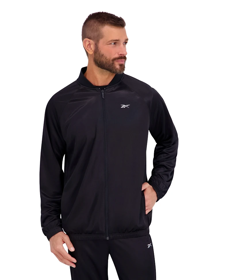 Reebok Men's Dazzle Raglan Sleeve Bomber Jacket