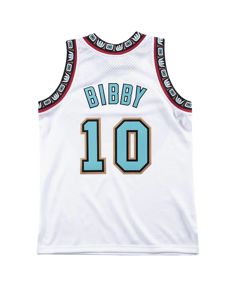 Mitchell Ness Men's Mike Bibby White Vancouver Grizzlies 1998/99 Hardwood Classics Swingman Jersey