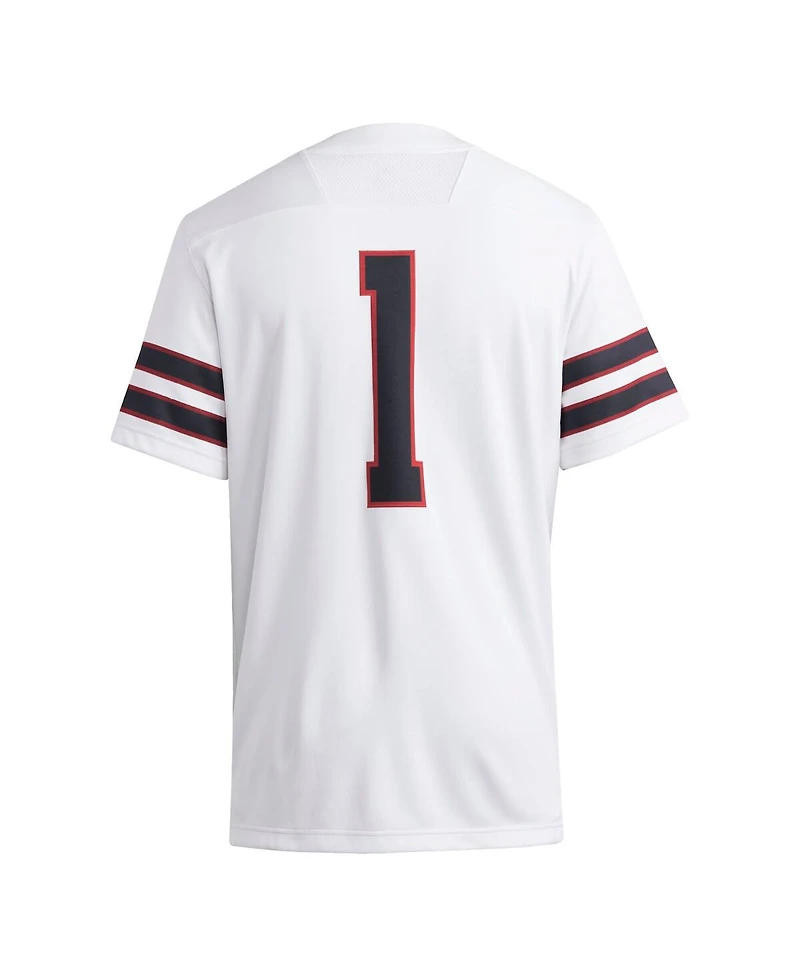 Adidas Men's 1 White Texas Tech Red Raiders Premier Jersey