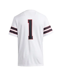 Adidas Men's 1 White Texas Tech Red Raiders Premier Jersey