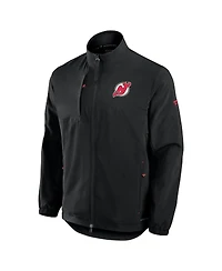 Fanatics Men's Black New Jersey Devils Authentic Pro Rink Coaches Full-Zip Jacket