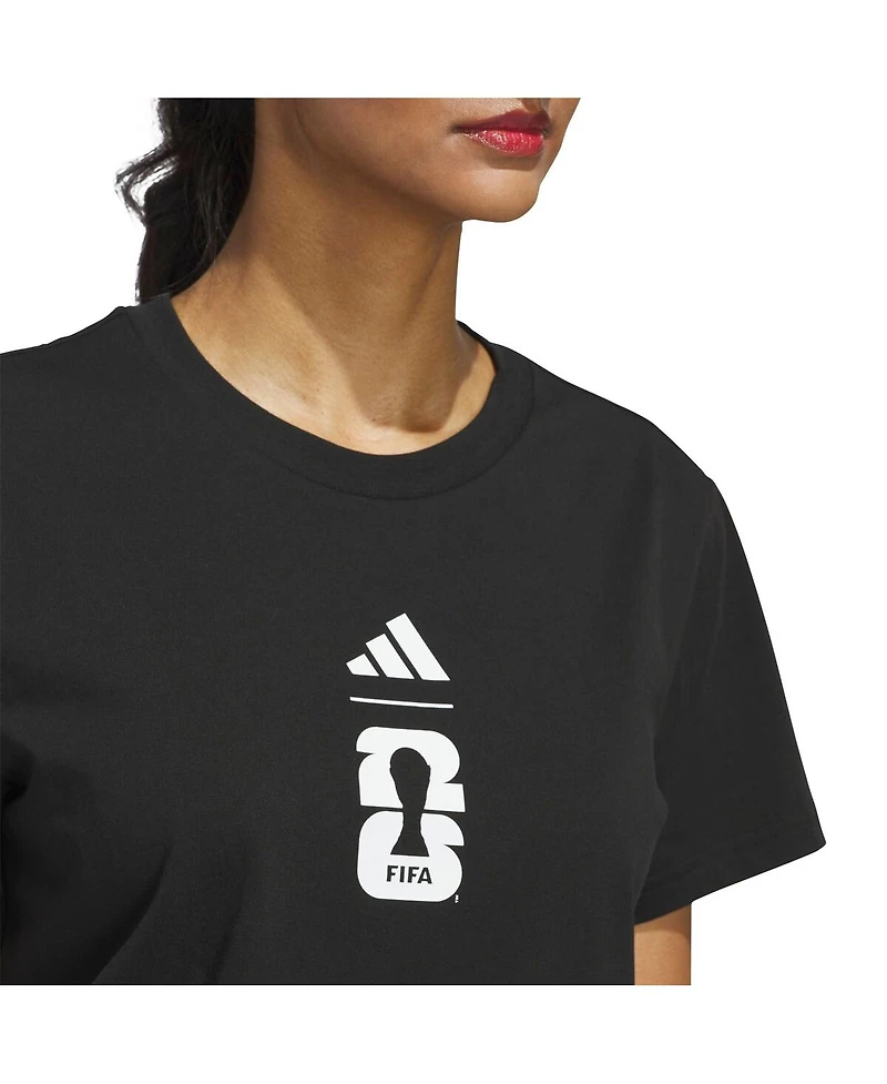Adidas Women's Black 2026 Fifa World Cup Graphic T-Shirt