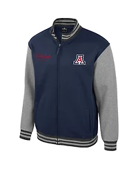 Colosseum Men's Navy Arizona Wildcats Ambi-Turner Full-Zip Varsity Jacket