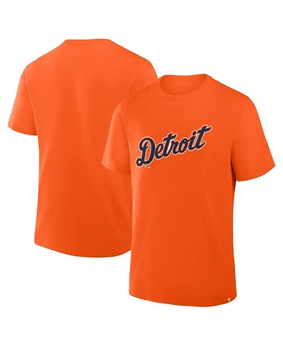 Fanatics Men's Orange Detroit Tigers Wordmark Legacy T-Shirt