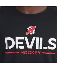 Fanatics Men's Black New Jersey Devils Authentic Pro Rink Tech T-Shirt