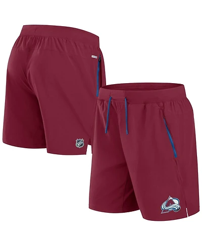 Fanatics Men's Burgundy Colorado Avalanche Authentic Pro Rink Performance Shorts
