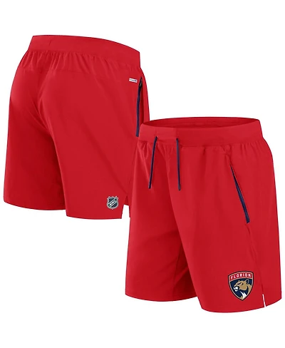 Fanatics Men's Red Florida Panthers Authentic Pro Rink Performance Shorts
