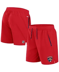 Fanatics Men's Red Florida Panthers Authentic Pro Rink Performance Shorts