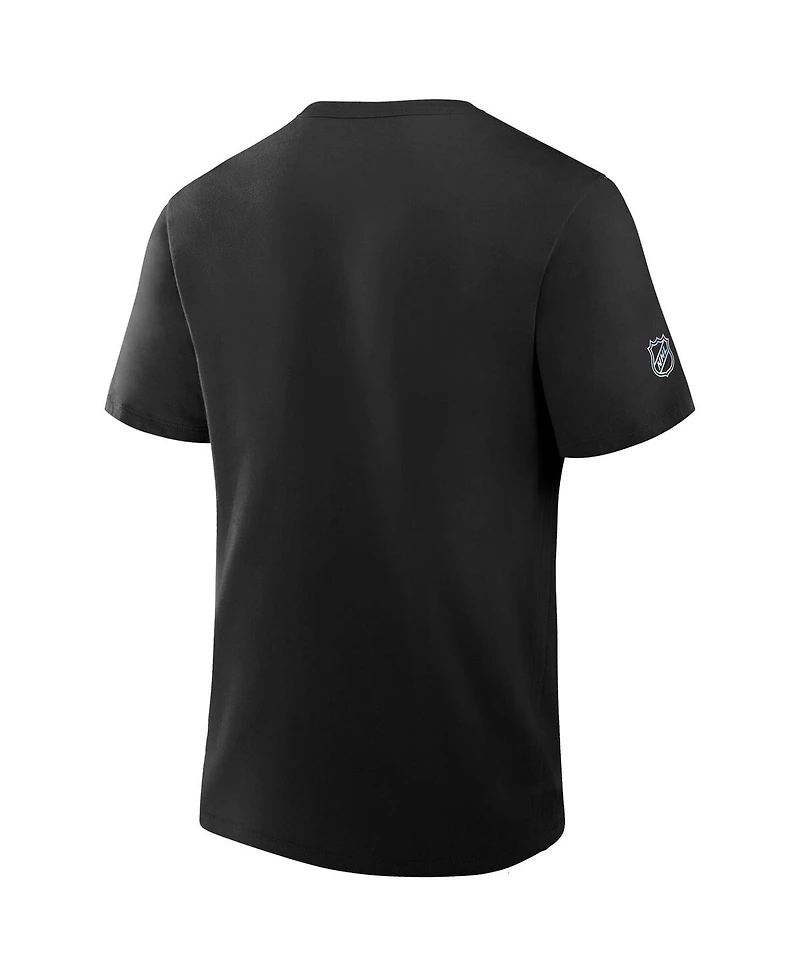 Fanatics Men's Black Detroit Red Wings Authentic Pro Primary T-Shirt