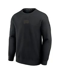Fanatics Men's Black Philadelphia Flyers Authentic Pro Road Tri-Blend Sweatshirt