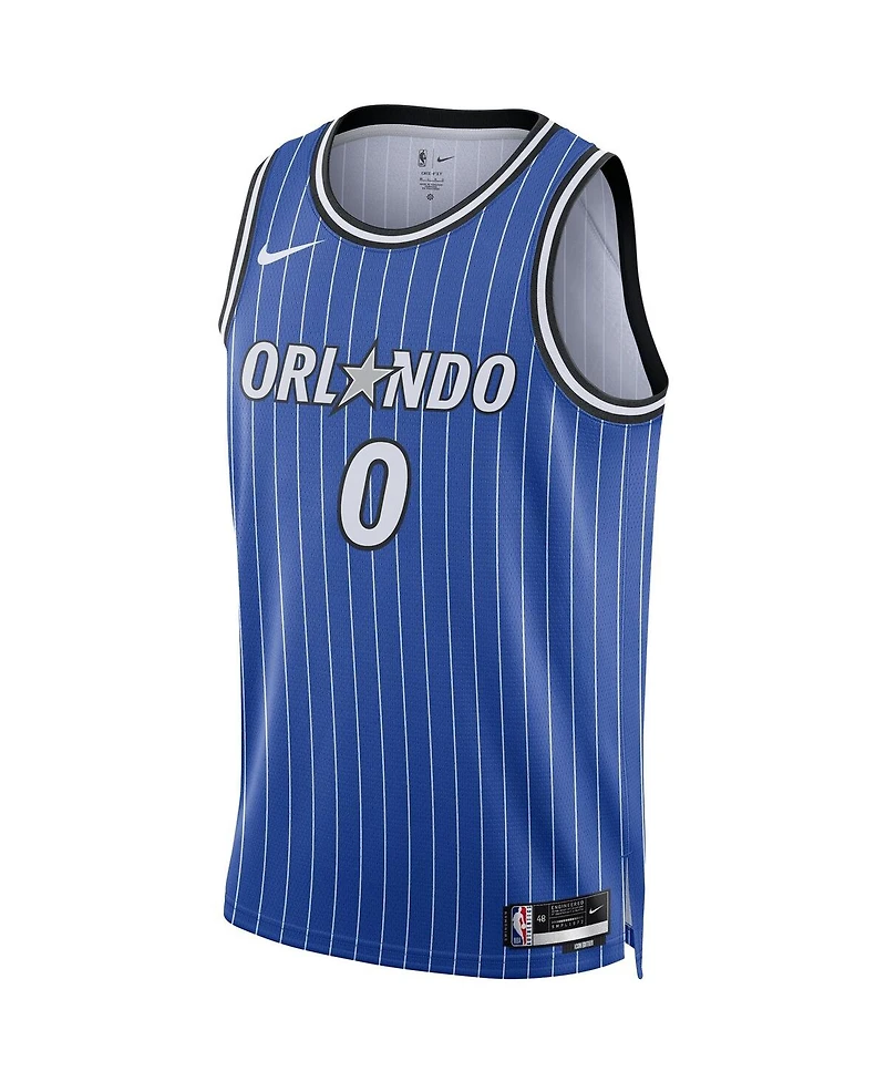 Nike Men's and Women's Anthony Black Blue Orlando Magic Swingman Player Jersey - Icon Edition