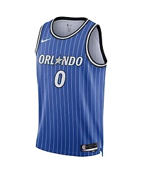 Nike Men's and Women's Anthony Black Blue Orlando Magic Swingman Player Jersey - Icon Edition