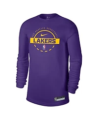 Nike Men's Purple Los Angeles Lakers 2025/26 On-Court Flare Performance Practice Long Sleeve T-Shirt