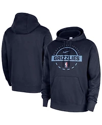 Nike Men's Navy Memphis Grizzlies 2025/26 Authentic Practice Club Pullover Hoodie