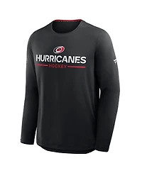 Fanatics Men's Black Carolina Hurricanes Authentic Pro Rink Tech Long Sleeve T-Shirt