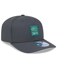 New Era Men's Charcoal New York Jets 2025 Sideline Cold Weather 9SEVENTY Adjustable Hat