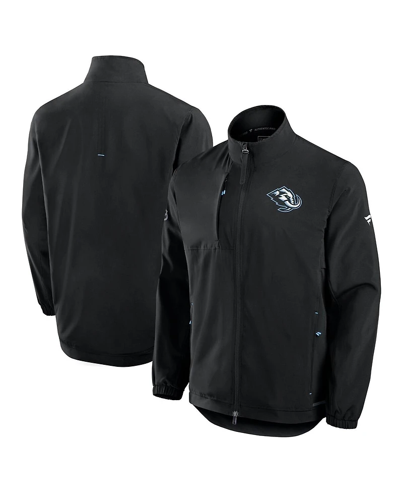 Fanatics Men's Black Utah Mammoth Authentic Pro Rink Full-Zip Coaches Jacket