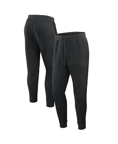 Fanatics Men's Black Utah Mammoth Authentic Pro Road Tri-Blend Jogger Pants