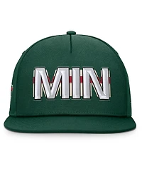 Fanatics Men's Green Minnesota Wild Authentic Pro Rink Team Code Snapback Hat