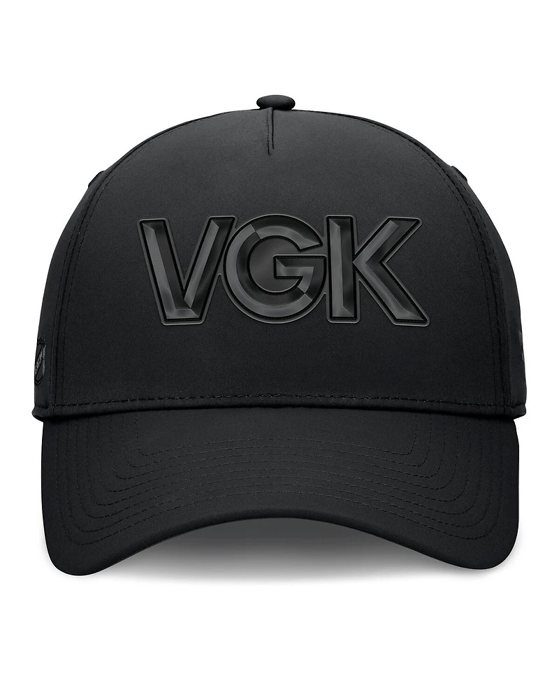 Fanatics Men's Black Vegas Golden Knights Authentic Pro Road Team Code Flex Hat